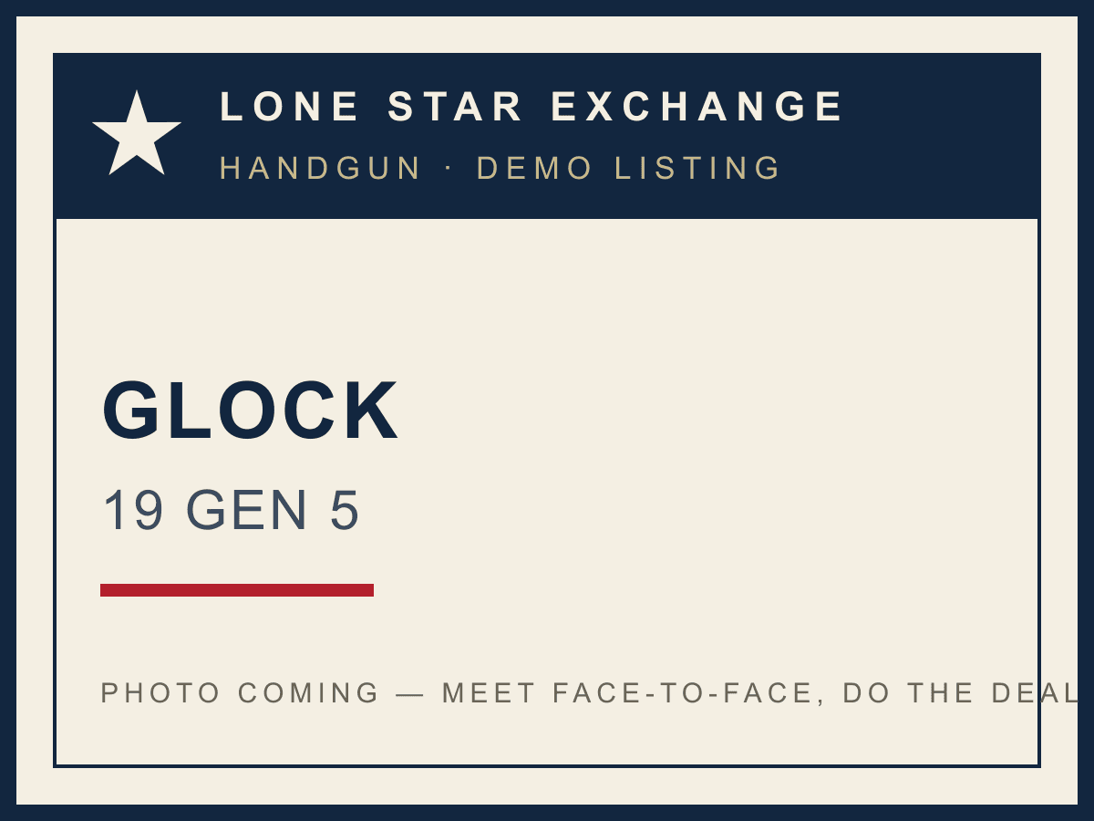 Glock 19 Gen 5 — LNIB